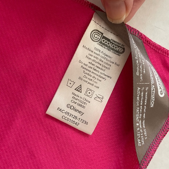 Disney Parks Cooling Towel by CoolCore in Pink Mickey Icon Print - Picture 5 of 13